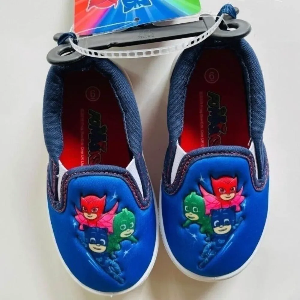 Pj mask kids slip on shoes Size 6 toddler. New